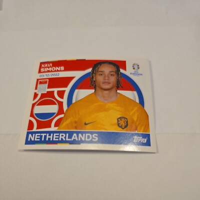 Topps EURO EM 2024 Sticker NED 17 - Xavi Simons