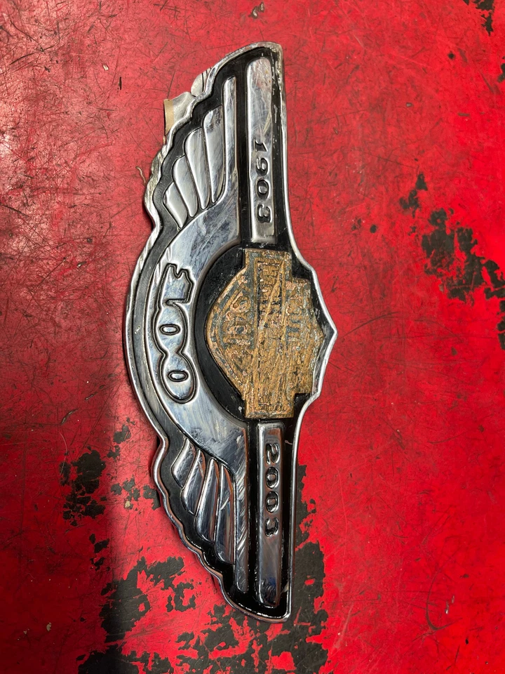 Harley Softail Dyna 2003 tanque de gasolina emblema insignia Fat Boy FLSTF Road King Sportster Foto 2 de 4