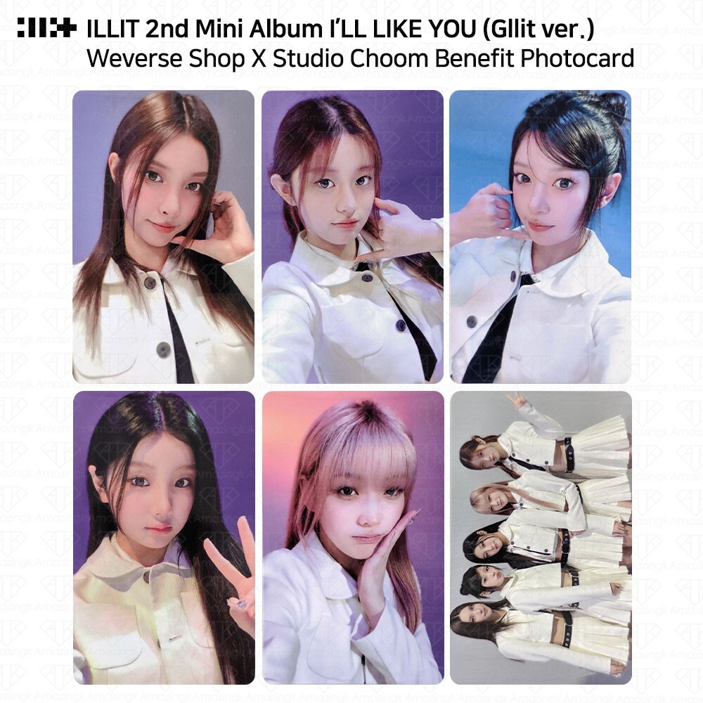 ILLIT I'LL LIKE YOU weverse 限定 ５枚コンプセット Kpop Album Wholesale ILLIT - 2nd Mini Album [I'LL LIKE YOU