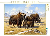Calvendo Puzzle Yaks - A Herd In The Himalayas - In The Style Of Old Paintings |