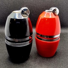 A Pair of ENGLISH MADE POPPEL TABLE LIGHTERS IN GOOD COND  Collectable Vintage