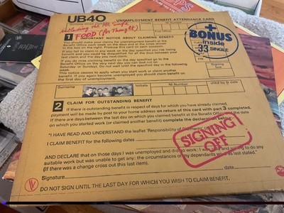 UB 40 Signing OFF LP with Bonus 12  Single