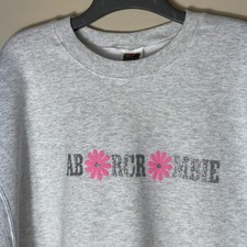 Vintage 1990s Fruit of the Loom Abercrombie XL Gray Sweatshirt, Retro Style
