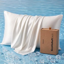 Cooling Pillowcase for Hot Sleepers, Silk Like Pillow Case Queen Size Set of 2,