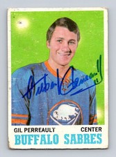 Gilbert Perreault Authentic Autographed 1970-71 Topps Hockey RC Rookie Card. rookie card picture