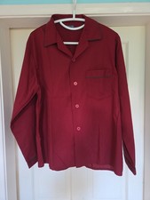 Mens Vintage Large Bergundy Pyjamas From Primark With Elasticated Waist