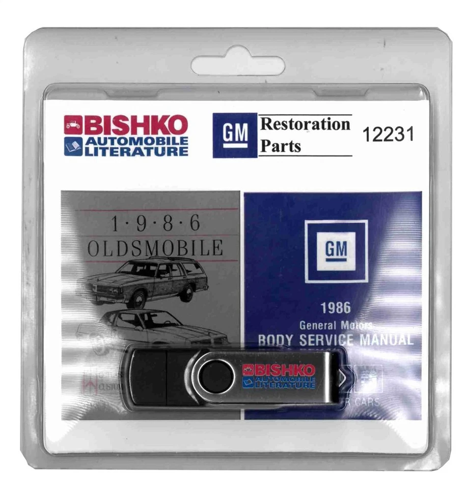 1986 年奥兹莫比尔定制巡洋舰 Cutlass 沙龙/最高维修手册 USB — 第 2/3 张图片