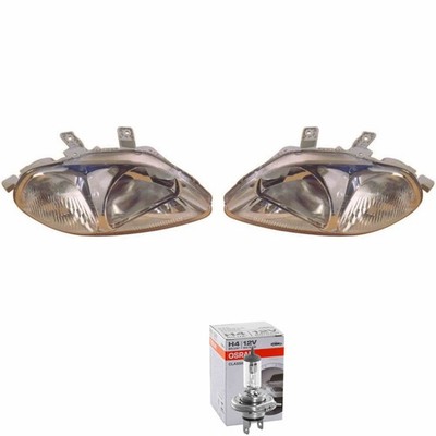 Scheinwerfer Set H4 für Honda Civic VI Stufenheck Hatchback inklusive Lampen