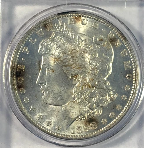 1898 Morgan Silver Dollar, Brilliant Uncirculated! Free Shipping!