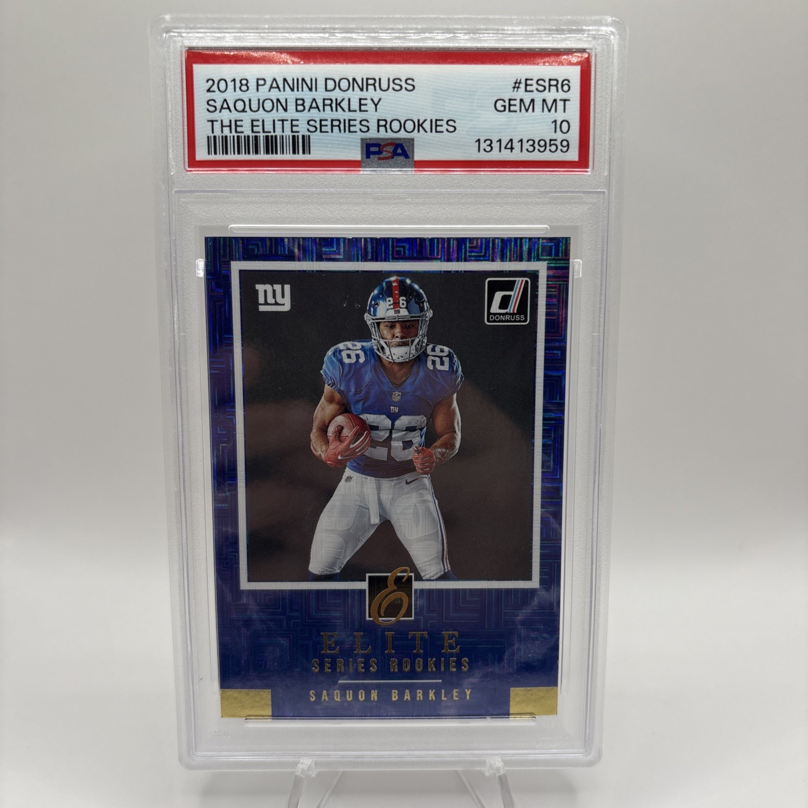 Saquon Barkley Panini Donruss the Elite Series Rookies #ESR6 Base