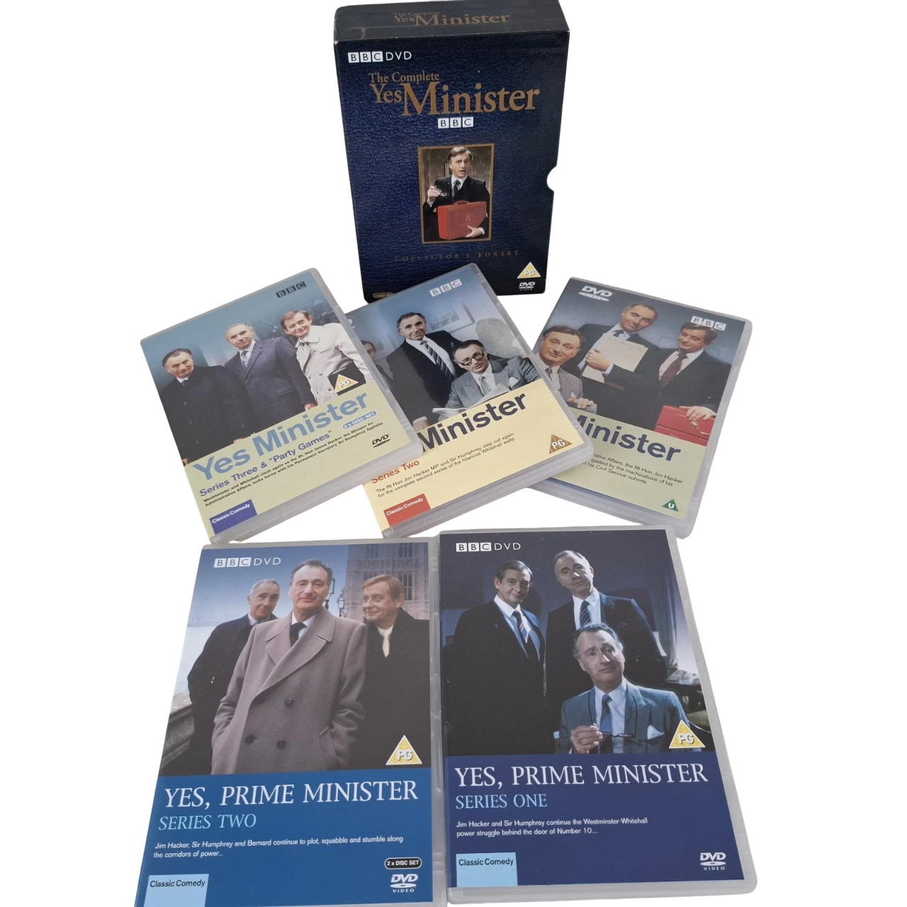 Yes Minister Series 1 -3 & Yes Prime Minister Series 1 & 2 DVD's Cert PG BBC