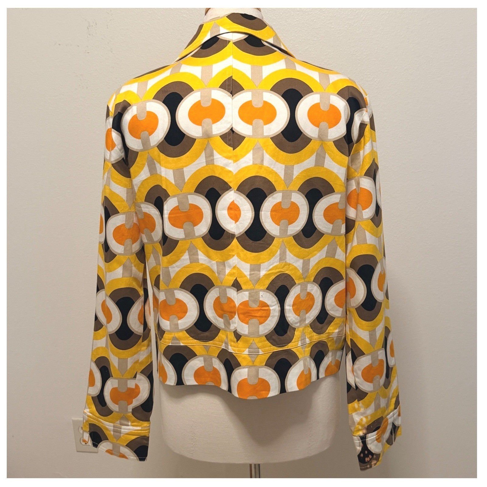 Patrick Christopher Retro Mod Geometric Print Jac… - image 2