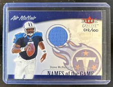 2001 Fleer Genuine Steve McNair Names of the Game Jersey #/100