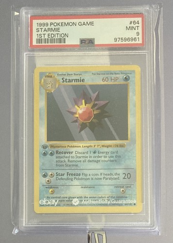 Starmie (1st Edition) graded PSA 9 for sale on eBay