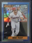 MIKE TROUT 2-CARD LOT 2025 TOPPS CHROME REFRACTOR + BLACK GOLD INSERT 90CU-1 🔥