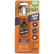 Gorilla Fabric Glue [Hem, Embellishment & Trim]: 2.5 oz. (Clear)