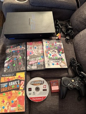 Sony PlayStation 2 Console - Black (SCPH-50001) With Games