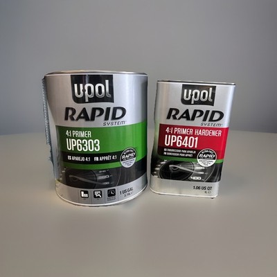 U-POL 6303-6401 RAPID SYSTEM 2K High Solids Rapid Primer Gallon Kit (4:1)