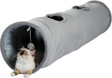 PAWZ Road Cat Tunnel 51 Inches Long Cat Toys Collapsible Tunnel 12 Inches in Dia