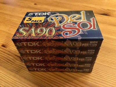5Pack Compact Cassette TDK SA90 Del Sol OVP