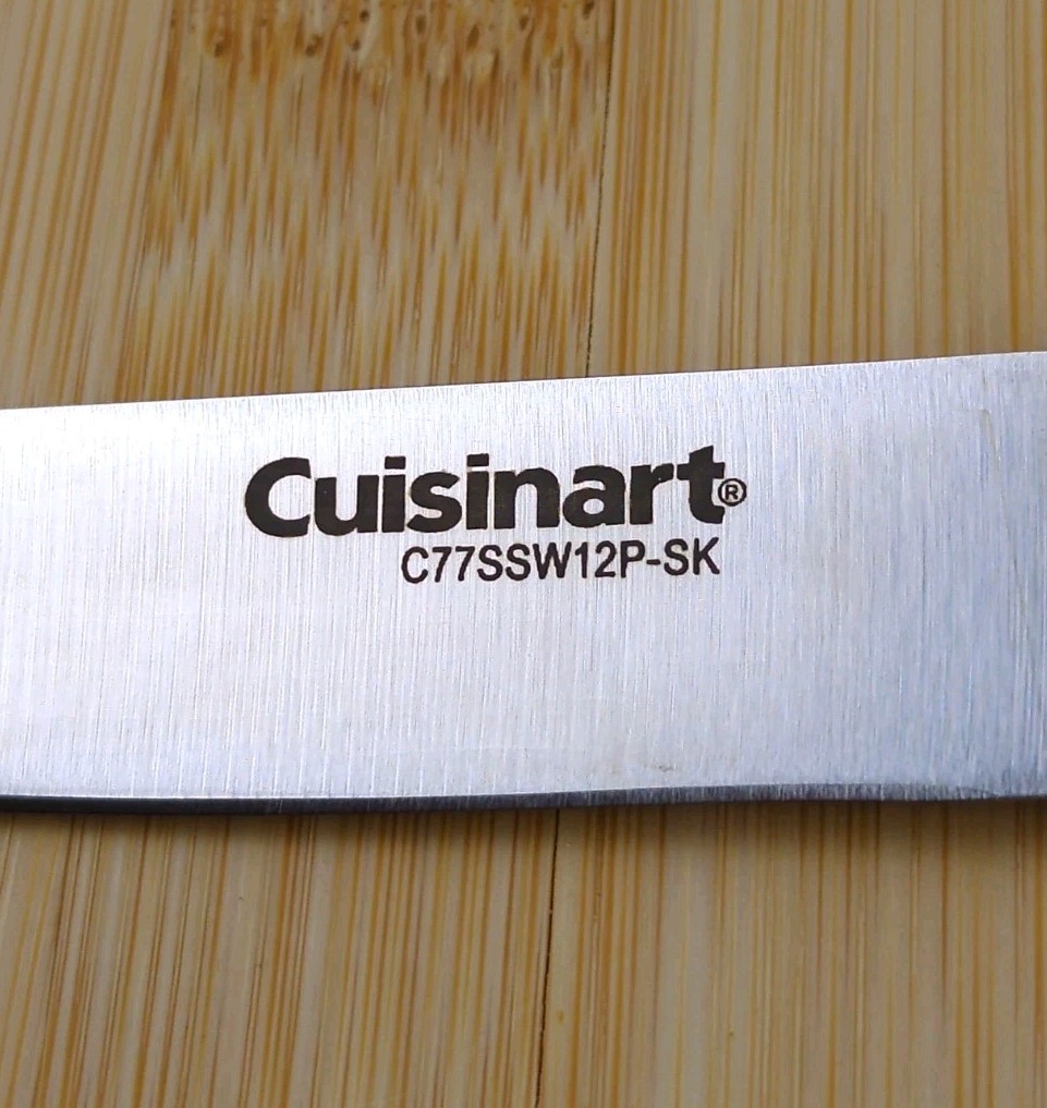 Cuisinart COLORPRO Collection 4.5" STEAK Knife, WHITE Handle w/ Silver Cap, NEW