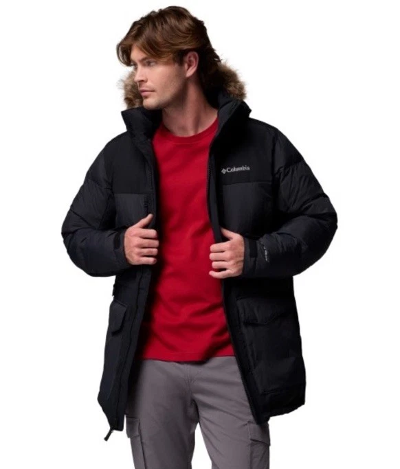 Columbia Men's Marquam Peak Fusion Insulated Parka II Hooded Jacket Black 3XL - Image 4 of 4