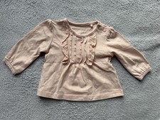 TU. Long Sleeved Pink Top. Size Up To 1 Month Old. VGC