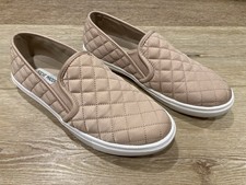 Steve Madden Ecntrcqt Shoes Women's 8 M Quilted Slip On Sneakers Loafers Pink