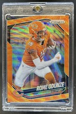 2025 Panini Prizm Rome Odunze Orange Wave #/65 Bears