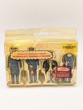 1993 Wooden Thomas The Tank Figures - Sir Topham Hatt Workman & 2 Engineers RARE