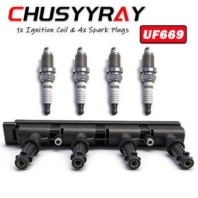 UF669 C1810 Ignition Coil XP3922 Spark Plug For Buick Encore 2013-2021