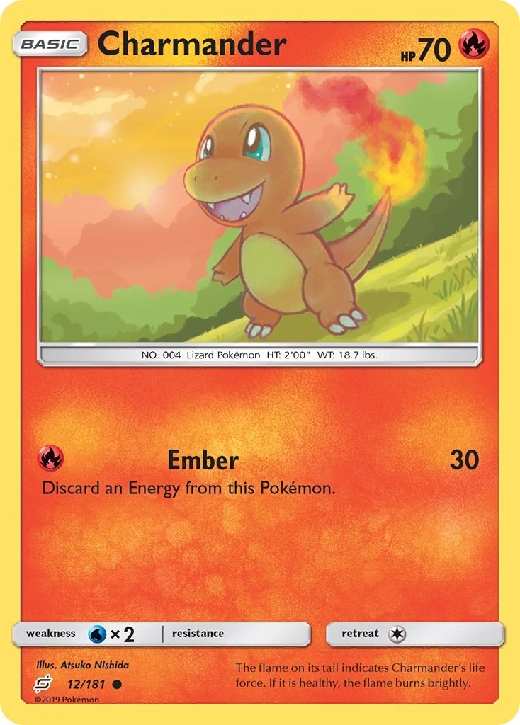Charmander (12) - [SM9 - 12/181] - NM - SM - Team Up - Pokemon