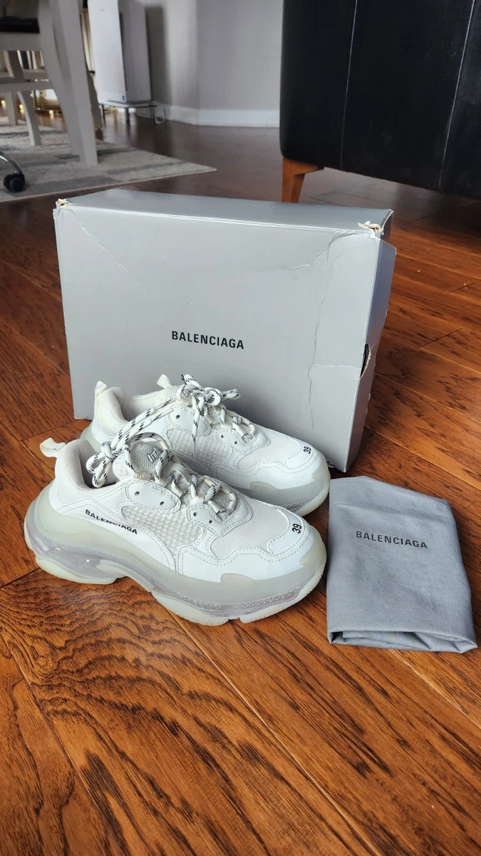 Balenciaga Triple S Sneaker Clear Sole - White for sale | eBay