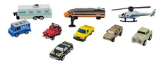 Vintage Galoob Micro Machines Vehciles Cars Truck SUV Helicopter Train Lot of 10