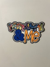 Mommy  Me Handmade Scrapbook Title Die Cut Paper Pieced