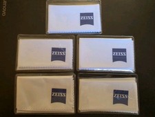5 ZEISS EYEGLASS CLEANING CLOTHS MICROFIBER POLISHING CLOTH WIPES SUNGLASSES