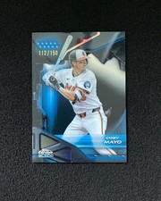 2026 Topps Chrome Black Coby Mayo #135 Blue Refractor 112/150 Orioles QI95