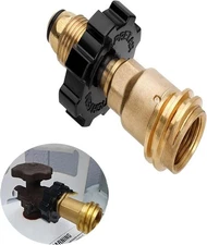 Universal Fit Propane Tank Adapter Converts POL to QCC1/ Type 1, 100lb... 