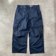 Cintas Cargo Trousers Mens 34" Regular Fit Straight Leg Pants, Navy Blue