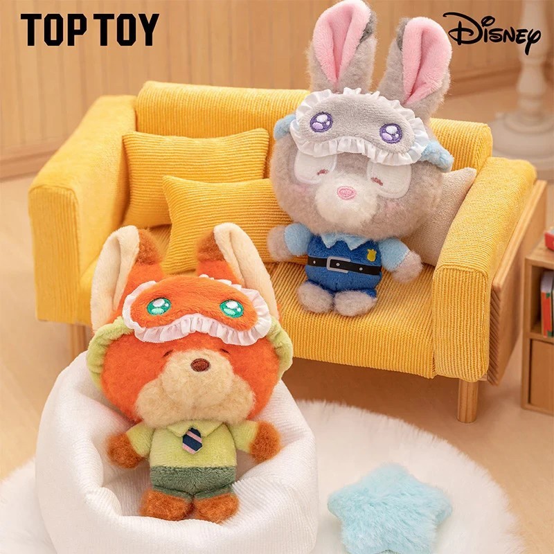 TOPTOY ディズニー sleepwear TOPTOY Disney Squinting Sleepwear Series Plush Toy Keychains