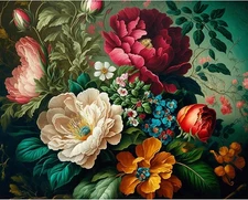 Arttoplus Flower Paint by Numbers Kit for Adults 16X20inch, MT12500-US 