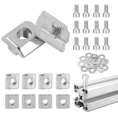 Schiebemuttern Aluprofil T Nut M8 4040 Edelstahl Nutenstein Schrauben