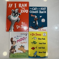 Antique Dr Seuss Books- Lot Of 4 Ship Same Day Ordered!