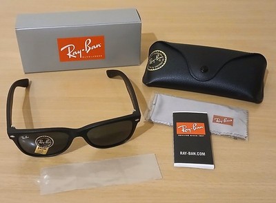 NEU & OVP Ray-Ban New Wayfarer schwarz matt RB2132 622 55 Sonnenbrille Ray Ban