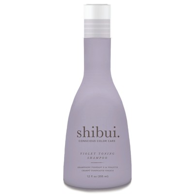 Violet Toning Shampoo, Neutralizes Brassiness with Acai Oil & Hibiscus, for B...