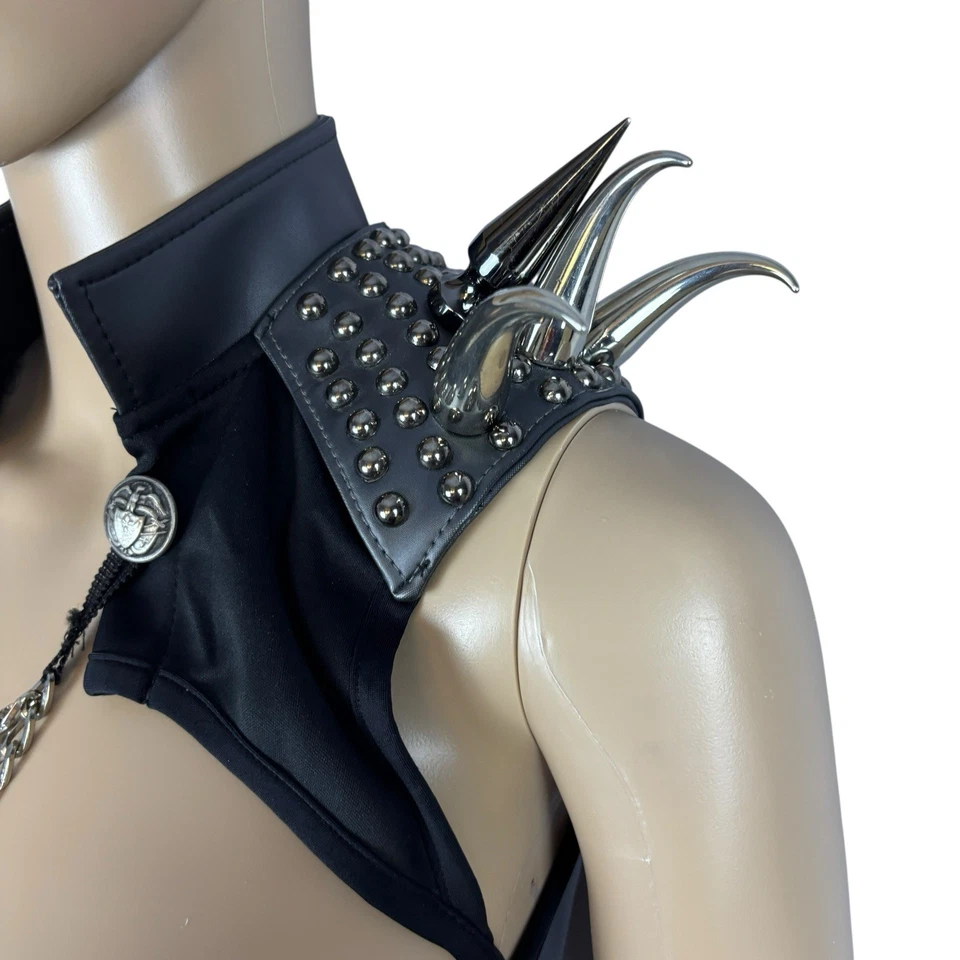 Josie San Valentín Spike Corsé Bustier S Negro Grunge Gótico Punk Disfraz de Halloween Foto 4 de 4