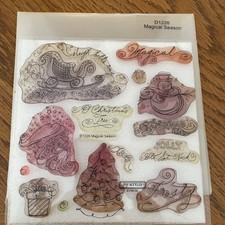 CTMH D1226 Magical Season USED Christmas set, Frosty, tree
