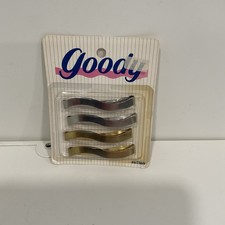 Goody Made In USA 67369 Gold Barrettes Stay-Tight NEW NOS 1989