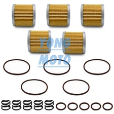 5pcs Oil Filters Kit & O-Rings Set For Suzuki DRZ400 DRZ400E DRZ400S DRZ400SM