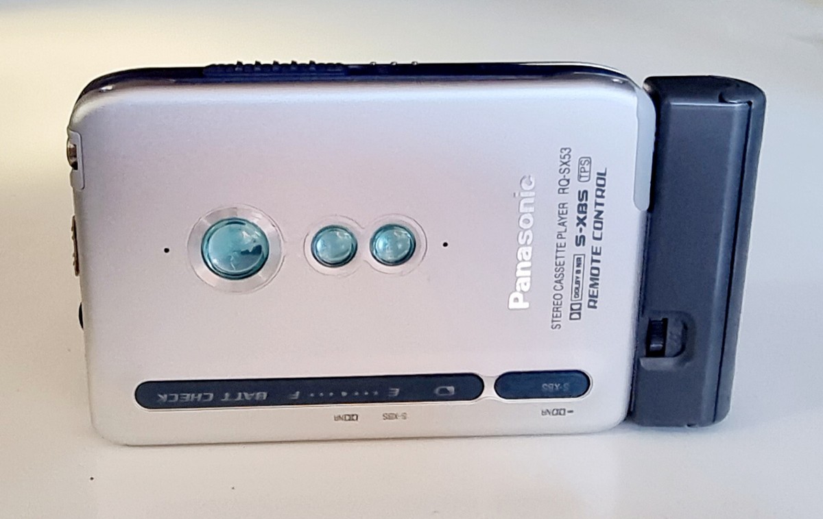 Vintage Panasonic Walkman Cassette Player RQ-SX53 SlimMetal Case